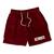 Bermuda Short Tactel Maromba Treino Verão Leve Masculina Bordô