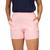 Bermuda Shorts Feminino Moletinho Bolso Academia Fitness Rosa bebê