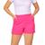 Bermuda Shorts Feminino Moletinho Bolso Academia Fitness Rosa pink