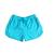 Bermudinha Feminina Moda Praia Verão Shorts Boxer em Tactel Azul celeste