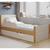 Bicama Infantil com Cama Auxiliar e Proteção Lateral 100% MDF Elza Nature/Off White