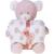Bichinho de Pelúcia Carinhoso com Manta Bebê Super Macia 100x75 Ursinho Rosa