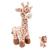 Bichinho pelúcia macia antialérgica fofo divertido selva safari para bebe buba Girafinha