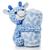 Bichinho Pelúcia Mantinha Infantil Cobertor Manta Bebê Recém Nascido Menino Menina Enxoval Presente Girafinha Azul