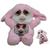 Bicho / Bichinho Ursinho De Pelúcia Feisty Pets Monster Safari Raros Coleção Coelha rosa