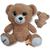 Bicho / Bichinho Ursinho De Pelúcia Urso Alegria Olhos Brilhantes 25 CM Premium Caramelo