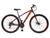Bicicleta 29 KSW XLT 21V Shimano Freio a Disco e Trava Preto, Vermelho laranja
