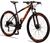 Bicicleta 29 Raider Z3X Pro 27V Câmbio Traseiro Shimano Altus Freio Hidráulico Suspensão com Trava Preto, Laranja