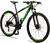 Bicicleta 29 Raider Z3X Pro 27V Câmbio Traseiro Shimano Altus Freio Hidráulico Suspensão com Trava Preto, Verde