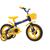 Bicicleta ARO 12 ARCO IRIS AZUL Azul e Amarela