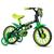 Bicicleta aro 12 black 12 - NATHOR Com Rodinhas Preto, Verde