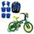 Bicicleta Aro 12 Infantil Nathor 2 A 5 Anos + Kit Proteção Infantil Rad7 Black
