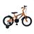 Bicicleta Aro 16 Infantil Menino Roda Lateral Reforçada e Lubrificada Laranja