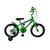 Bicicleta Aro 16 Infantil Menino Roda Lateral Reforçada e Lubrificada Verde kawa