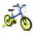 Bicicleta Aro 16 Infantil Rock Menino Até 40 Kilos com Rodinhas Laterais Verden Azul, Verde limão