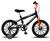 Bicicleta Aro 16 Infantil South Ferinha para Meninos Preto, Laranja