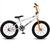 Bicicleta aro 20 BMX Pro-X Série 1 freio V-Brake aros Aero Branco, Laranja
