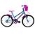 Bicicleta Aro 20 Infantil Doll - Sem rodinhas Azul, Celeste
