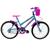 Bicicleta Aro 20 Infantil Doll - Sem rodinhas Azul, Celeste
