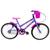 Bicicleta Aro 20 Infantil Doll - Sem rodinhas Lilás
