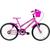 Bicicleta Aro 20 Infantil Doll - Sem rodinhas Rosa