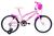 Bicicleta Aro 20 Infantil MTB Girl Com Roda Lateral Rosa