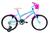 Bicicleta Aro 20 Infantil MTB Girl Com Roda Lateral Azul céu