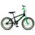 Bicicleta Aro 20 Kls Cross Aluminio Freio V-Brake Pneu Com Faixa Preto, Verde chiclete