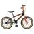 Bicicleta Aro 20 Kls Cross Aluminio Freio V-Brake Pneu Com Faixa Preto, Laranja neon