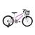 Bicicleta Aro 20 Kls Free Freio V-Brake Mtb Com Roda Lateral Feminina Branco, Pink