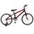 Bicicleta Aro 20 Kls Free Freio V-Brake Mtb Com Roda Lateral Preto, Vermelho