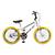 Bicicleta Aro 20 Kls Free Style Freio V-Brake Branco, Preto, Amarelo