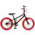 Bicicleta Aro 20 Kls Free Style Freio V-Brake Preto, Vermelho, Vermelho