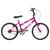 Bicicleta Aro 20 Ultra Bikes Feminina Chrome Line Blue Rosa