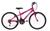 Bicicleta Aro 24 18 Marchas Status Belissima Rosa