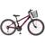 Bicicleta Aro 24 Alumínio Kls Sport Gold Freio V-Brake Mtb 21 Marchas Feminina Preto, Pink