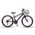 Bicicleta Aro 24 Alumínio Kls Sport Gold Freio V-Brake Mtb 21 Marchas Feminina Preto, Pink, Violeta
