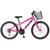 Bicicleta Aro 24 Alumínio Kls Sport Gold Freio V-Brake Mtb 21 Marchas Feminina Pink, Preto