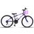 Bicicleta Aro 24 C/cestinha Forss Anny 18 Marchas Branco Violeta