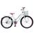 Bicicleta Aro 24 Feminina Jady Cecy Menina Com Cestinha Freio V Brake Rodas Alumínio Aero Resistente Branco