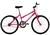 Bicicleta Aro 24 Feminina Life Sem Marchas Rosa Pink Rosa