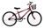 Bicicleta Aro 24 Feminina Mono Saidx Sem Marcha Com Cesta Vermelho