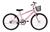 Bicicleta Aro 24 Feminina Mono Saidx Sem Marcha Com Cesta Rosa