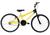 Bicicleta Aro 24 Masculina Infantil Wendy Freio V-Brake Preto, Amarelo