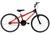 Bicicleta Aro 24 Masculina Infantil Wendy Freio V-Brake Vermelho cereja, Preto