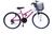 Bicicleta aro 24 onix fem 18m convencional pink Pink