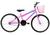 Bicicleta Aro 24 para Menina Infantil Wendy Com Cestinha Pink
