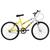 Bicicleta Aro 24 Ultra Bikes Bicolor Feminina sem Marcha Amarelo