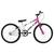 Bicicleta Aro 24 Ultra Bikes Bicolor Rebaixada sem Marcha Branco, Rosa