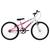 Bicicleta Aro 24 Ultra Bikes Bicolor Rebaixada sem Marcha Rosa
